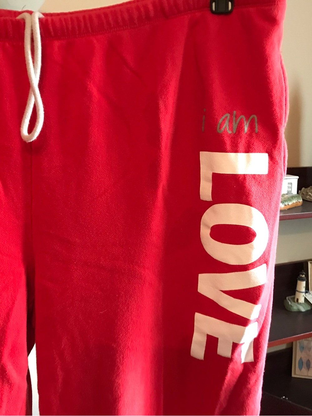 RED Peace Love World Fleece Pants Size 2X